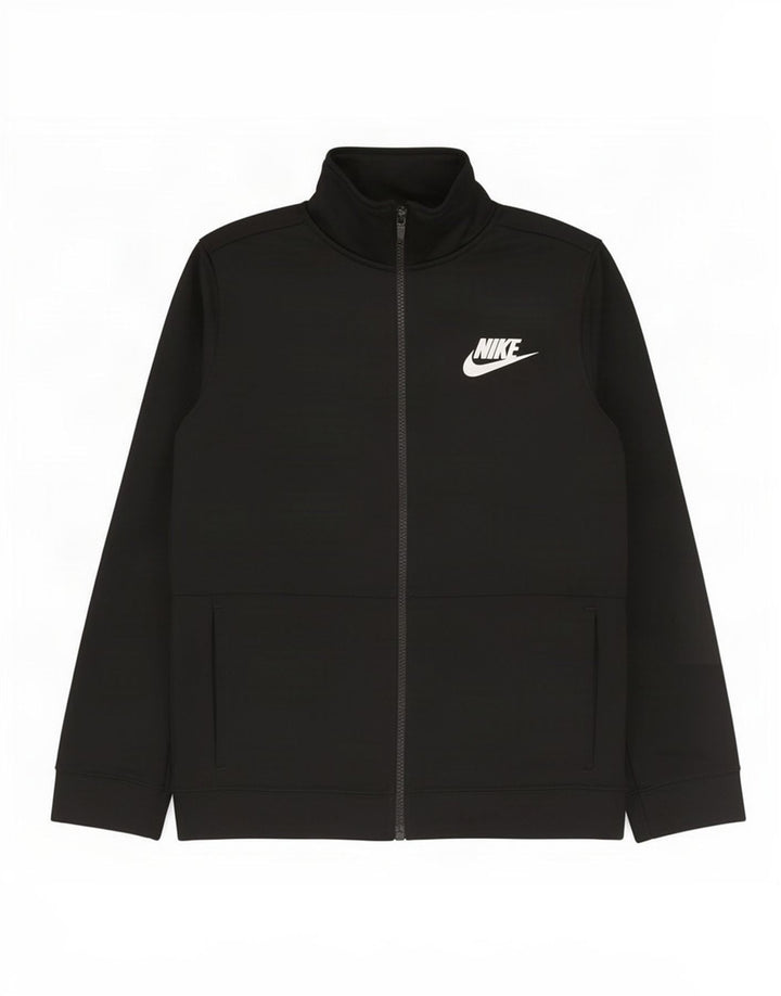 Nike Jungen-Trainingsanzug-Top-Jacke, 12–13 Jahre, Größe L, Schwarz
