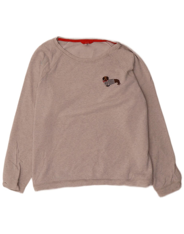 Joules Damen Sweatshirt Pullover UK 18 XL Grau Baumwolle