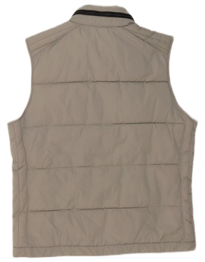 Zara Herren Wattierte Weste UK 40 Large Grau