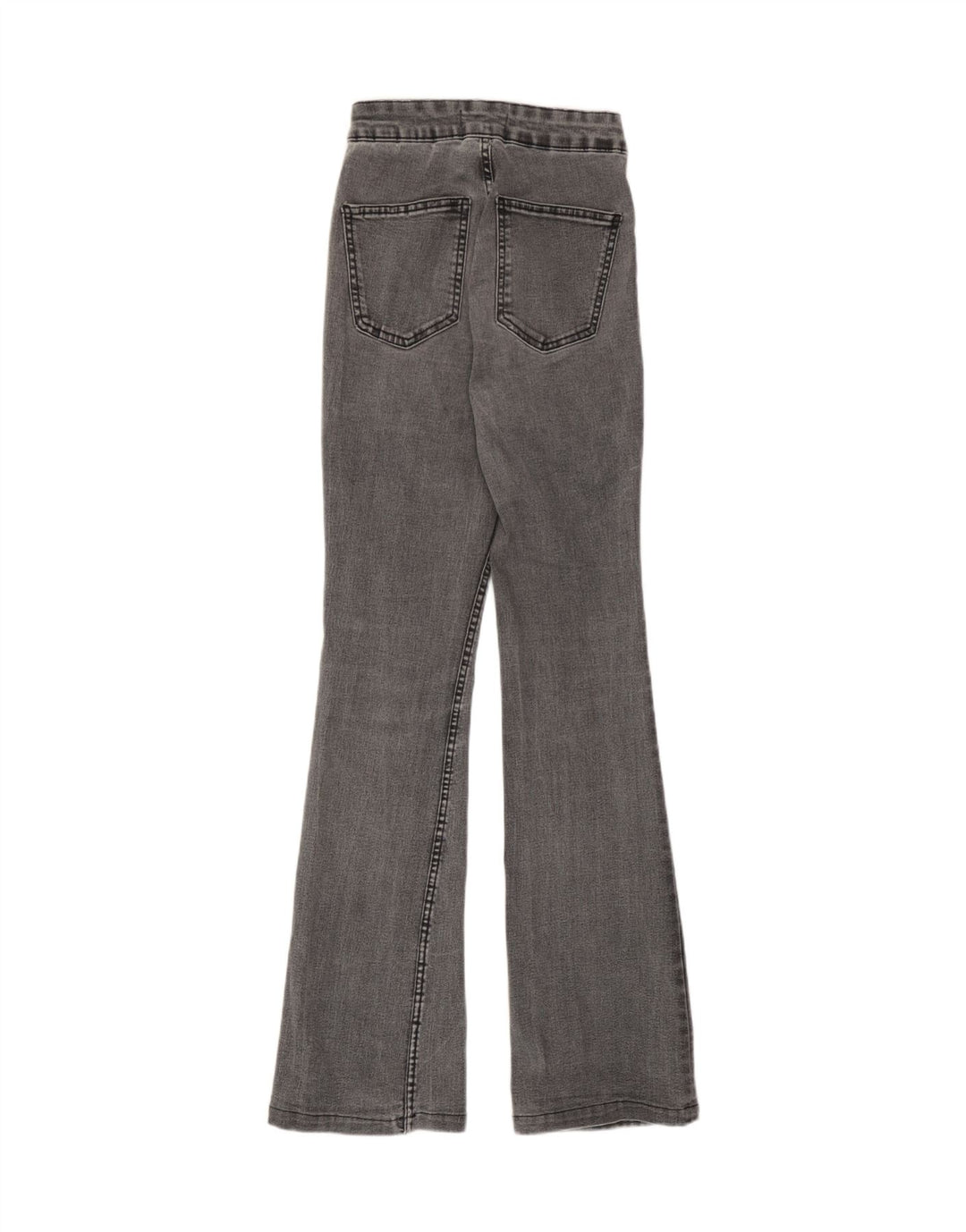 Zara Damen High Rise Flared Jeans EU 34 2XS W24 L31 Grau