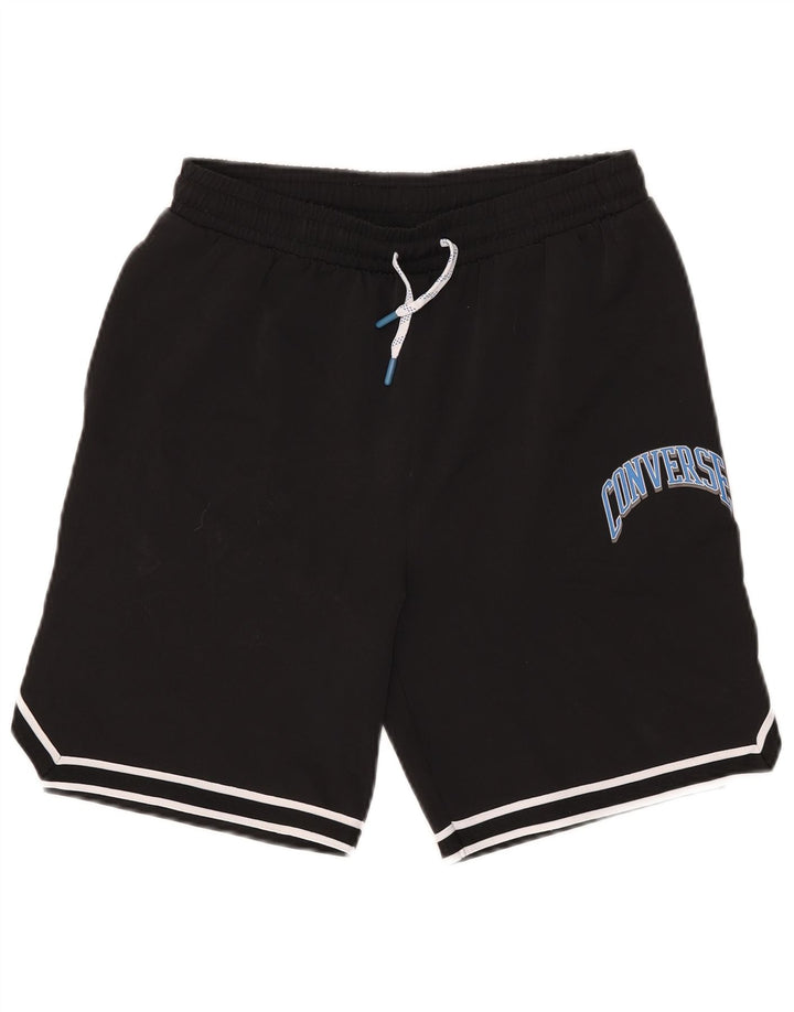 Converse Sportshorts mit Grafik für Jungen, 13–14 Jahre, XL, schwarzes Polyester