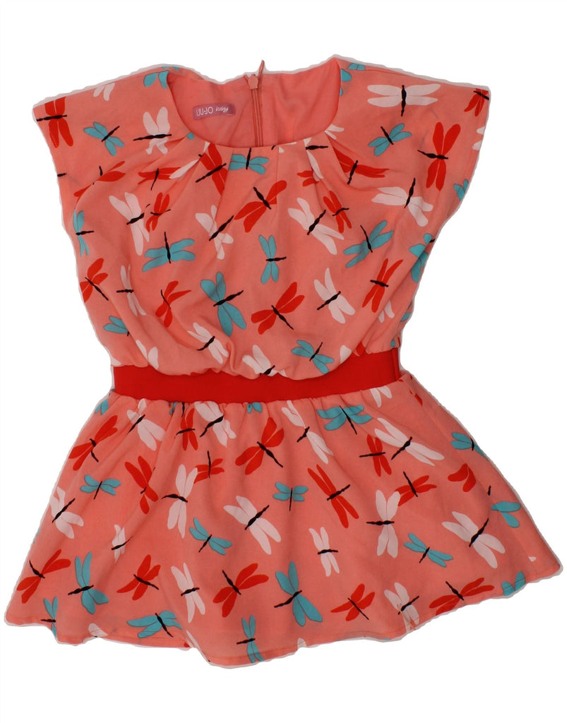 LIU JO Baby Girls Abstract Pattern A-Line Dress 18-24 Months Pink Vintage Liu Jo and Second-Hand Liu Jo from Messina Hembry 