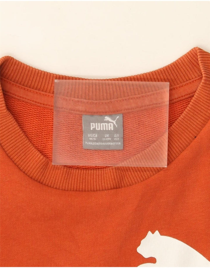 Puma Jungen Graphic Sweatshirt Pullover 11-12 Jahre Orange