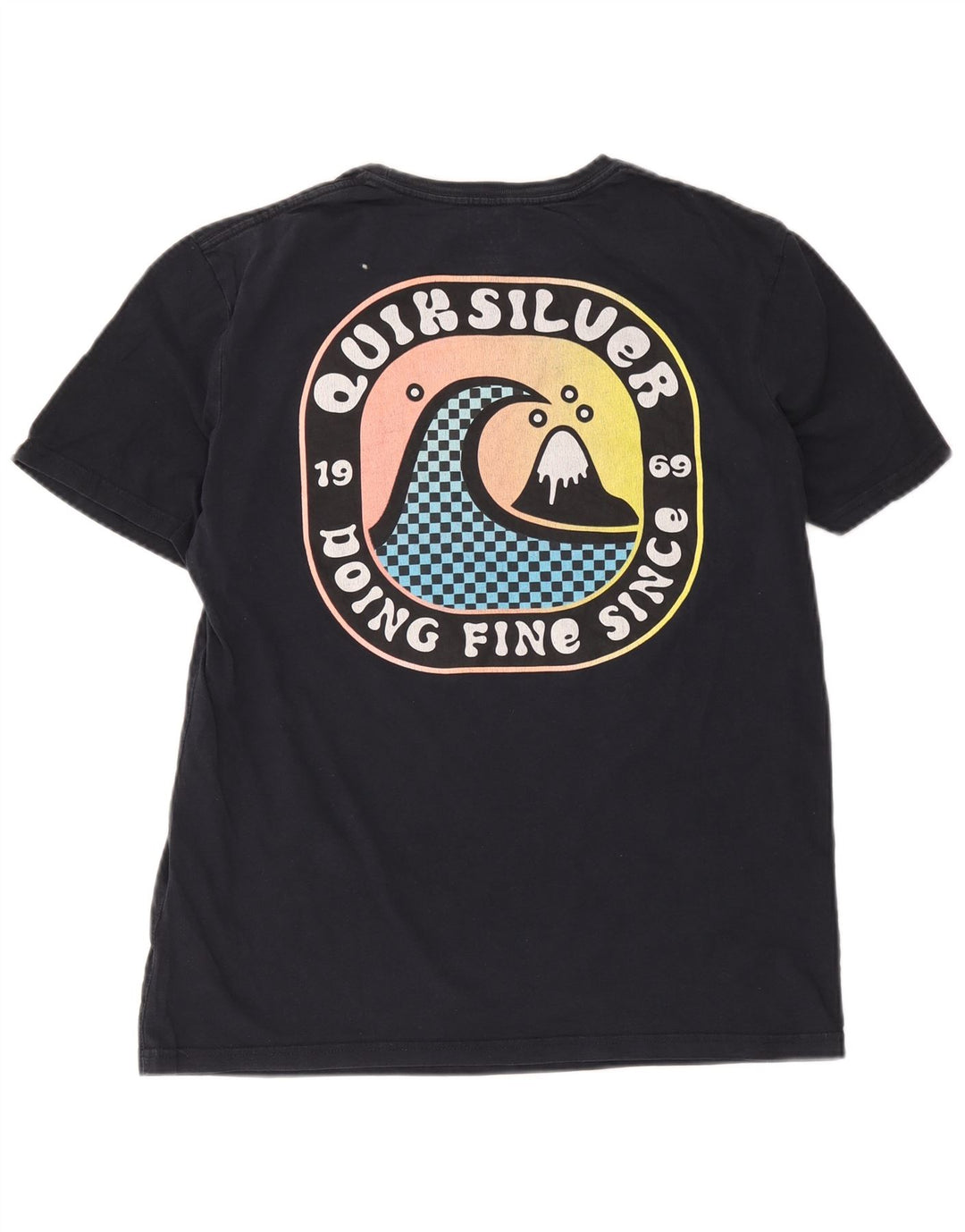 Quiksilver Herren-T-Shirt mit Grafik, mittelmarineblaue Baumwolle