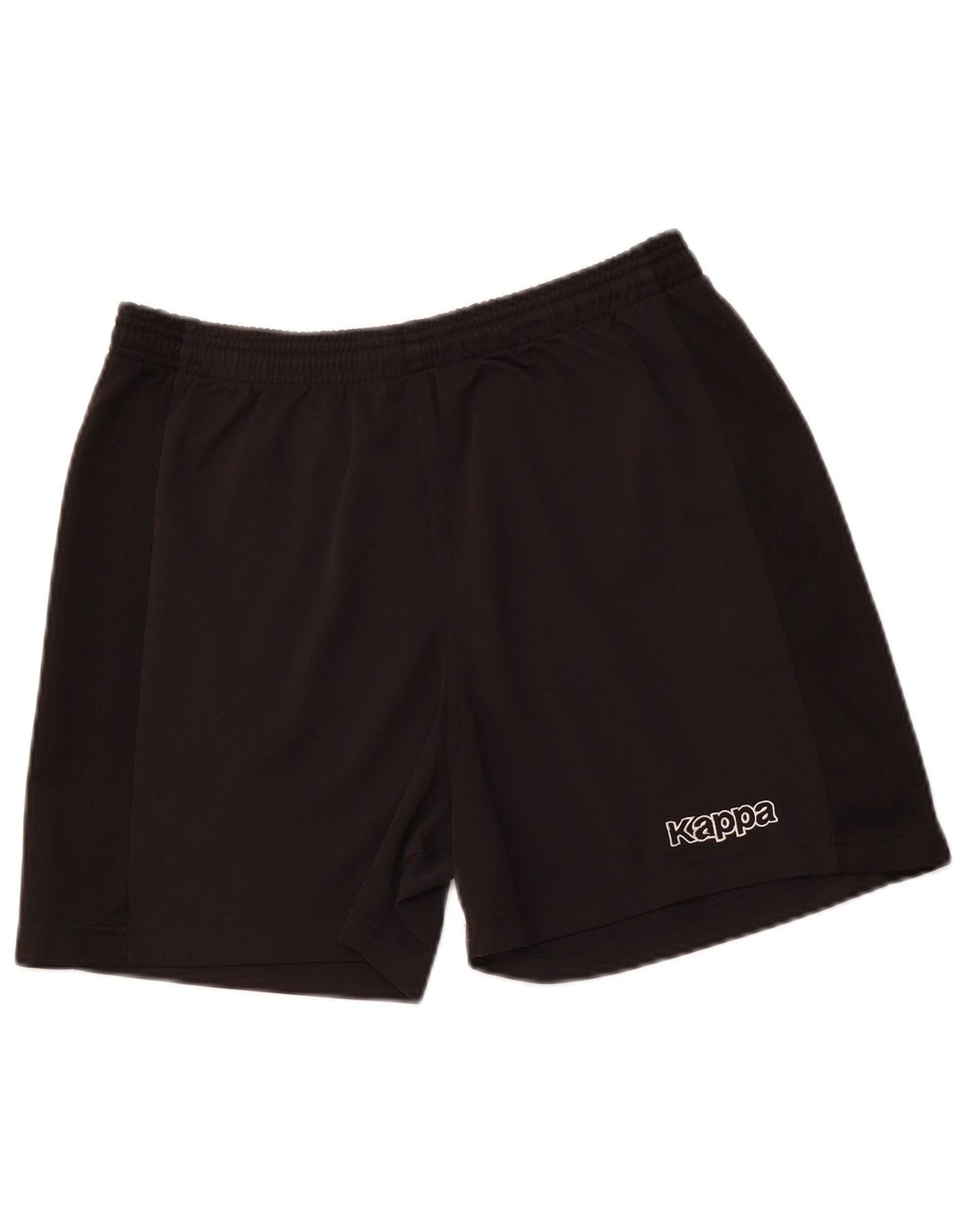 KAPPA Herren-Sportshorts, groß, schwarze Baumwolle