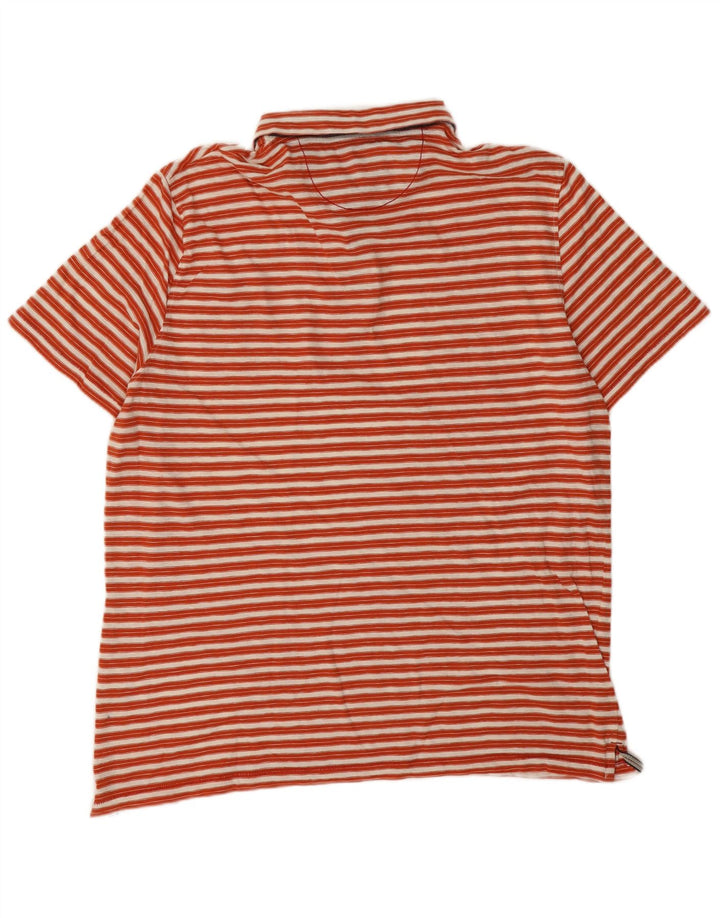 White Stuff Herren-Poloshirt XL, rot gestreift, Baumwolle