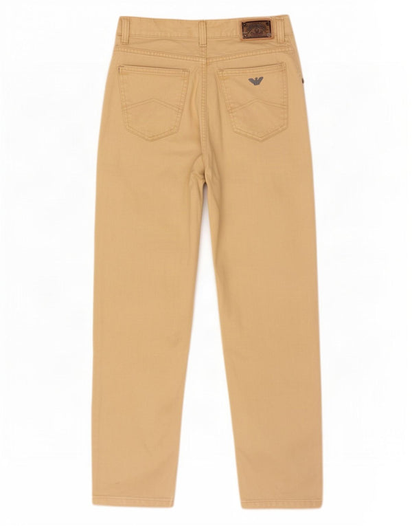 Armani Damen Tapered Casual Hose IT 44 Medium W28 L28 Beige