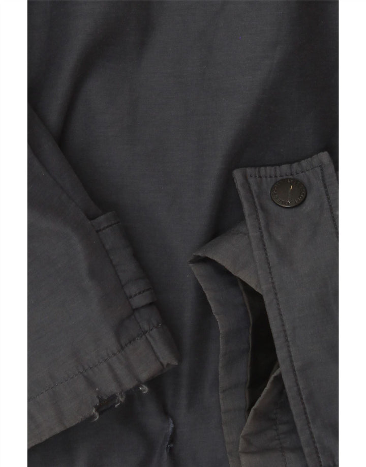 LYLE & SCOTT Herren-Windjacke mit Kapuze, UK 40, Größe L, marineblaues Nylon