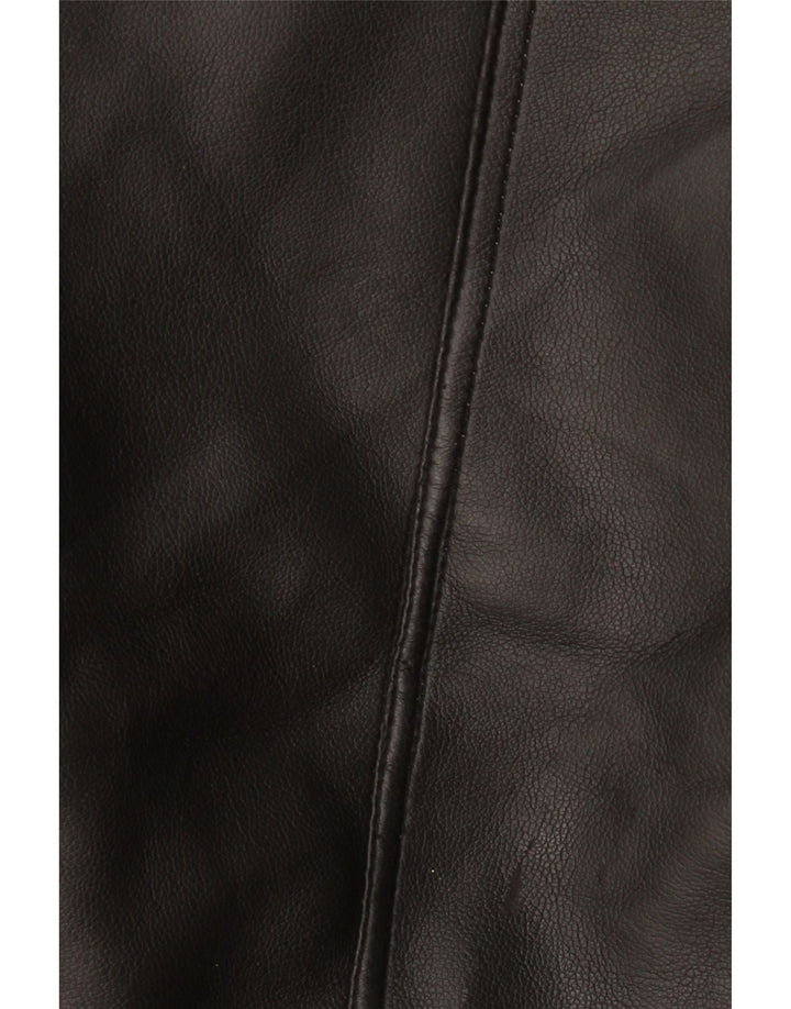 Vintage Herren Shearling Jacke IT 38 Medium Black Shearling