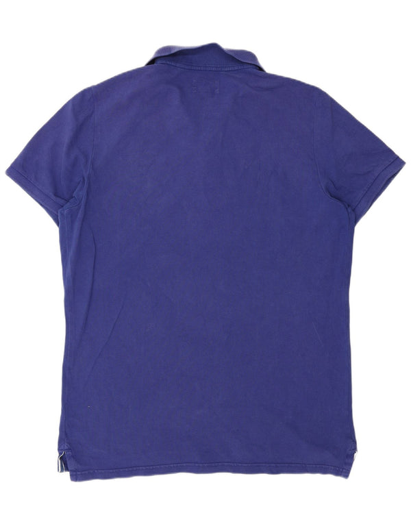 Superdry Herren-Poloshirt 2XL aus blauer Baumwolle
