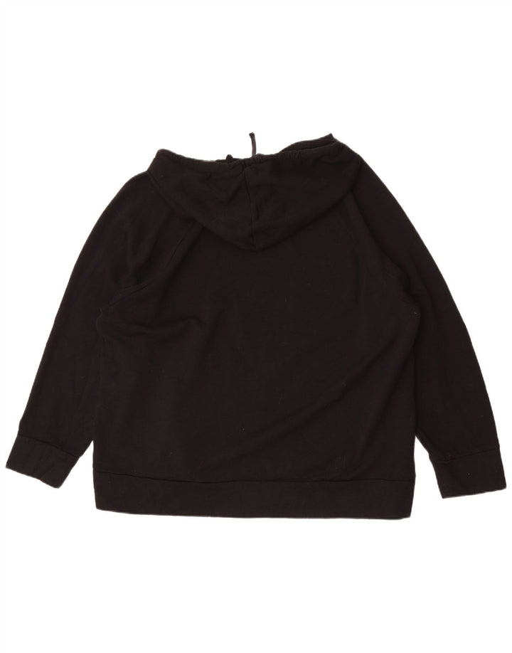 Eddie Bauer Damen Kapuzenpullover UK 20 2XL Schwarz Polyester