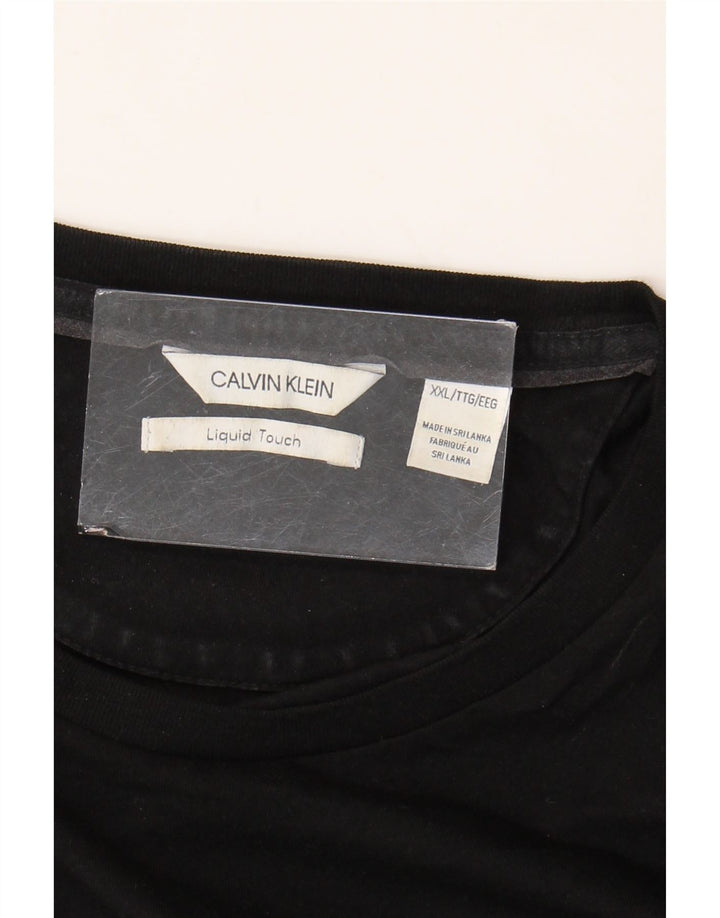 Calvin Klein Herren T-Shirt Top 2XL Schwarz