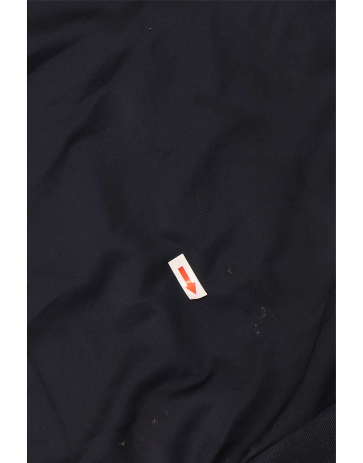 Nike Herren-Trainingsanzug-Top-Jacke aus mittelblauem Polyester in Marineblau