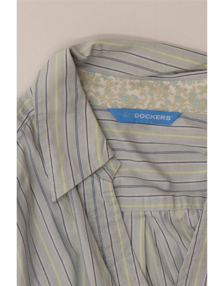 DOCKERS Womens Shirt UK 16 Large Blue Striped