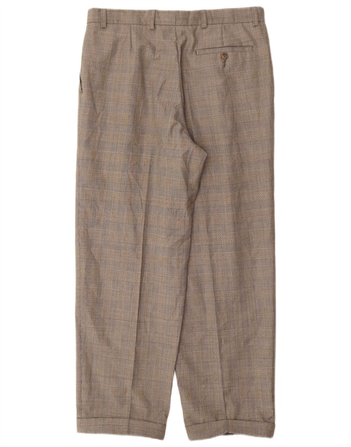 Marks & Spencer Herren St. Michael Pegged Anzughose W32 L29 Grau kariert