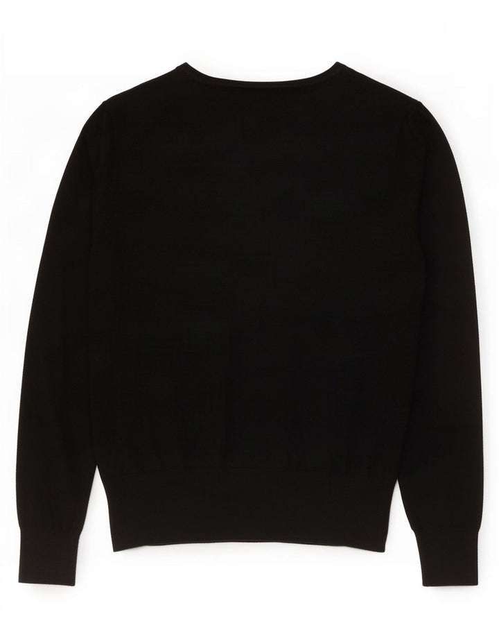 Marks & Spencer Damen-Cardigan-Pullover UK 10 Small Schwarze Viskose