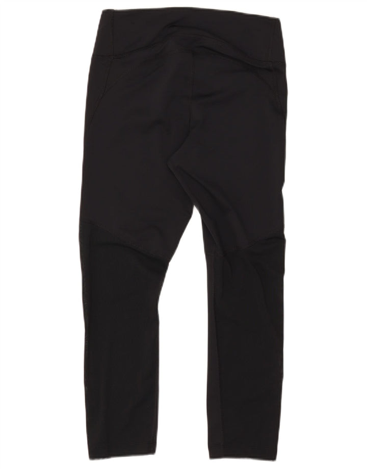 NIKE Damen Dri Fit Leggings UK 12 Medium Schwarz Polyester