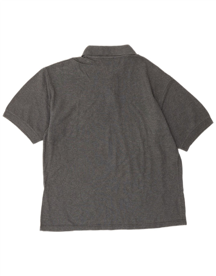 ASICS Herren-Poloshirt, große graue Baumwolle