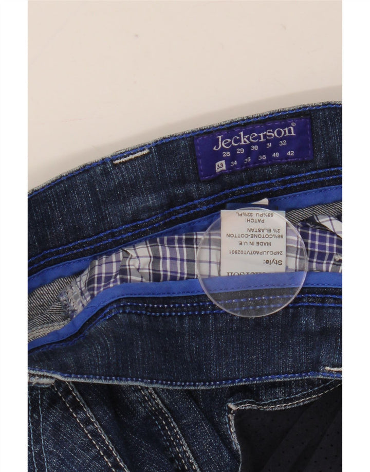Jeckerson Damen Slim Jeans W33 L31 Blaue Baumwolle
