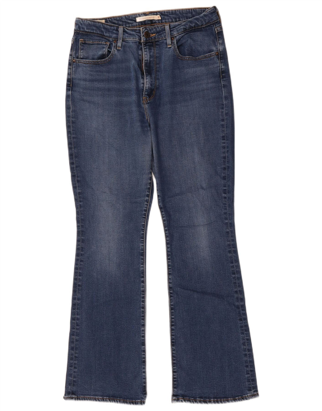 Levi's Damen 725 Bootcut-Jeans mit hoher Taille, W31 L30, blaue Baumwolle