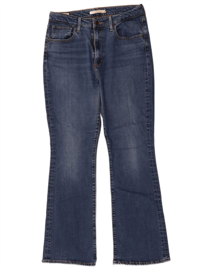 Levi's Damen 725 Bootcut-Jeans mit hoher Taille, W31 L30, blaue Baumwolle