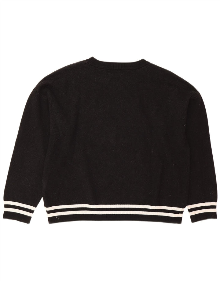 Dkny Damen-Sweatshirt in Übergröße mit Grafik, Gr. 42, Größe L, schwarze Viskose