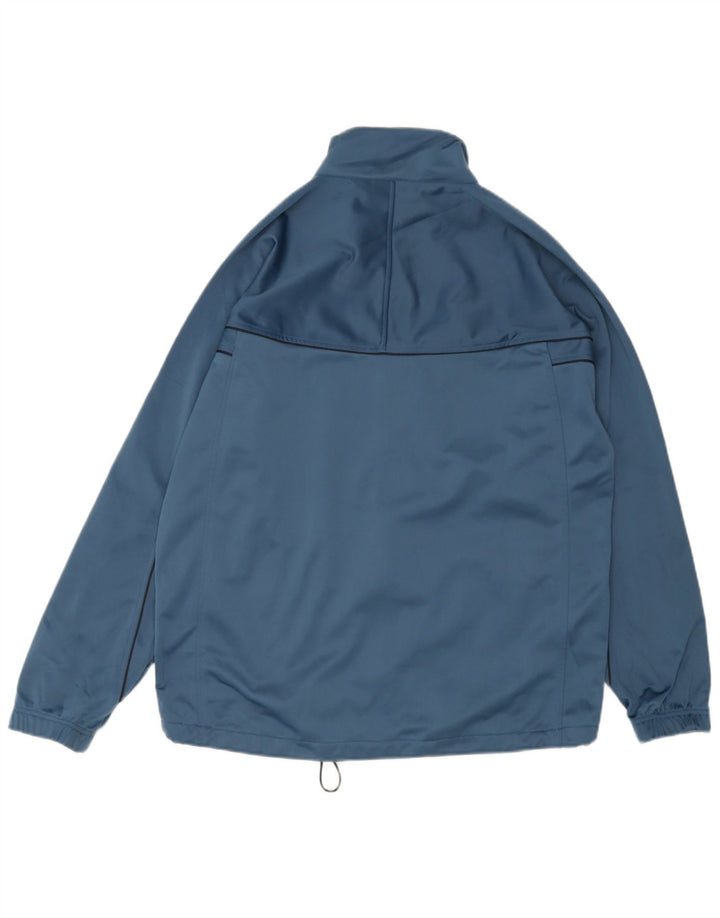 Asics Herren-Trainingsanzug-Top-Jacke, großes blaues Polyester