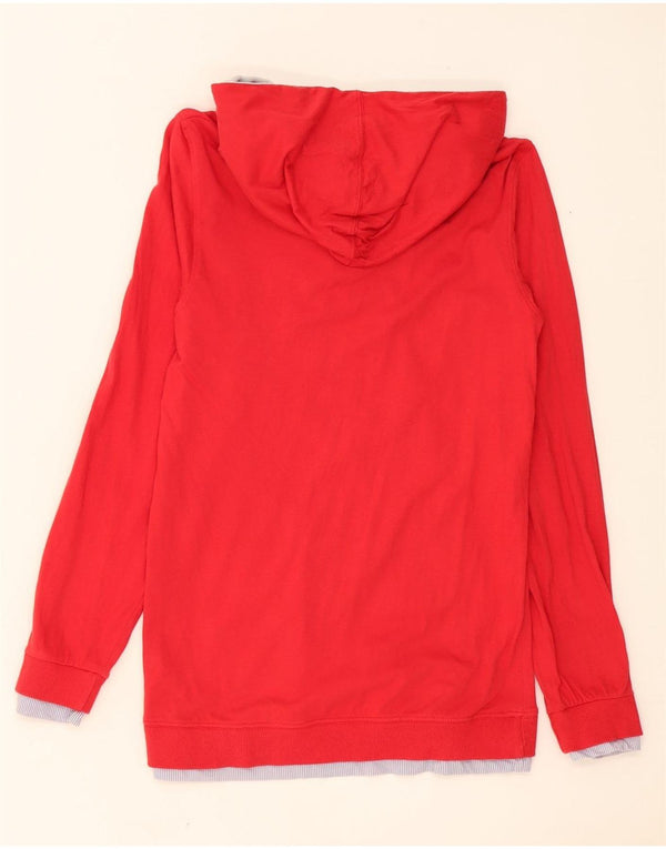 Desigual Jungen-Pullover mit grafischem Kapuzenpullover, 13–14 Jahre, rote Baumwolle