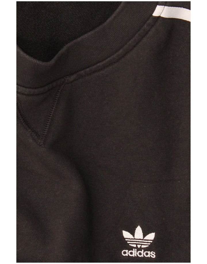 Adidas Damen Übergroßer Sweatshirt-Pullover UK 22 3XL Schwarz