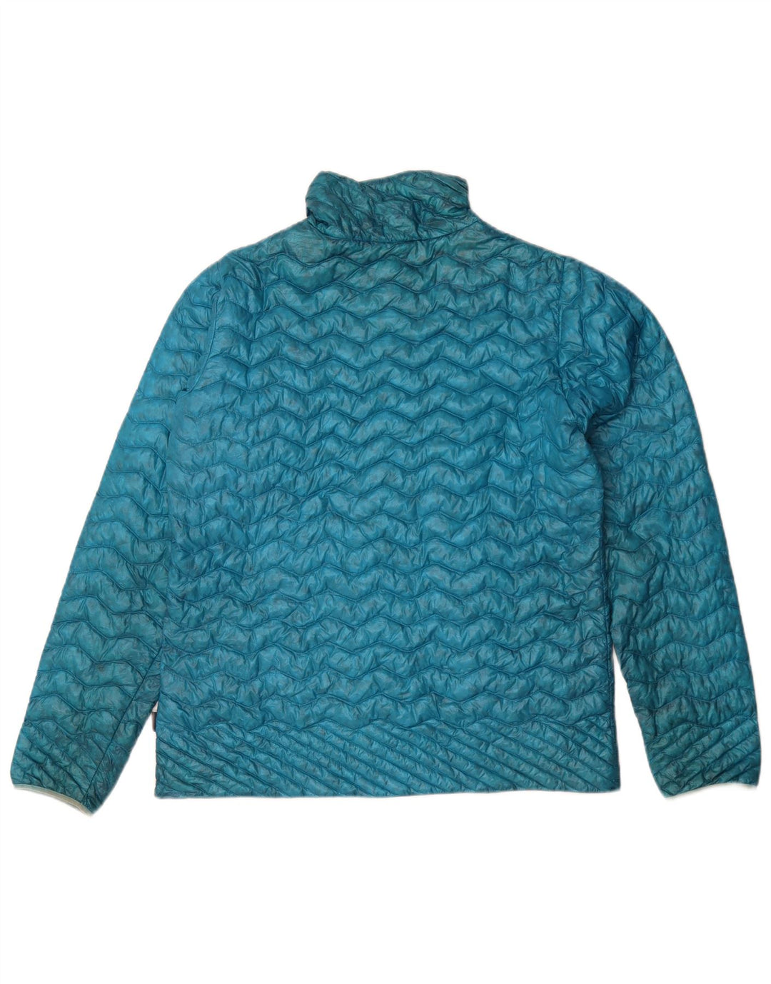 Patagonia Damen Pullover Wattierte Jacke UK 12 Mittelblau Synthetik