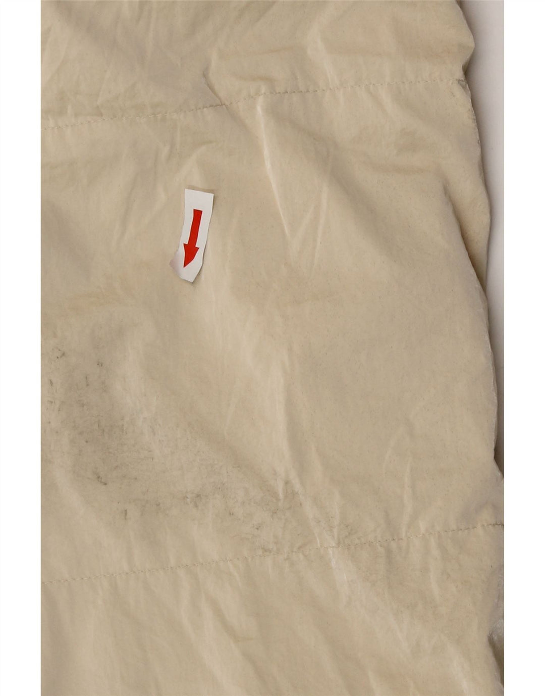 Zara Damen Übergroße Longline Wattierte Weste UK 10 Small Beige Polyester