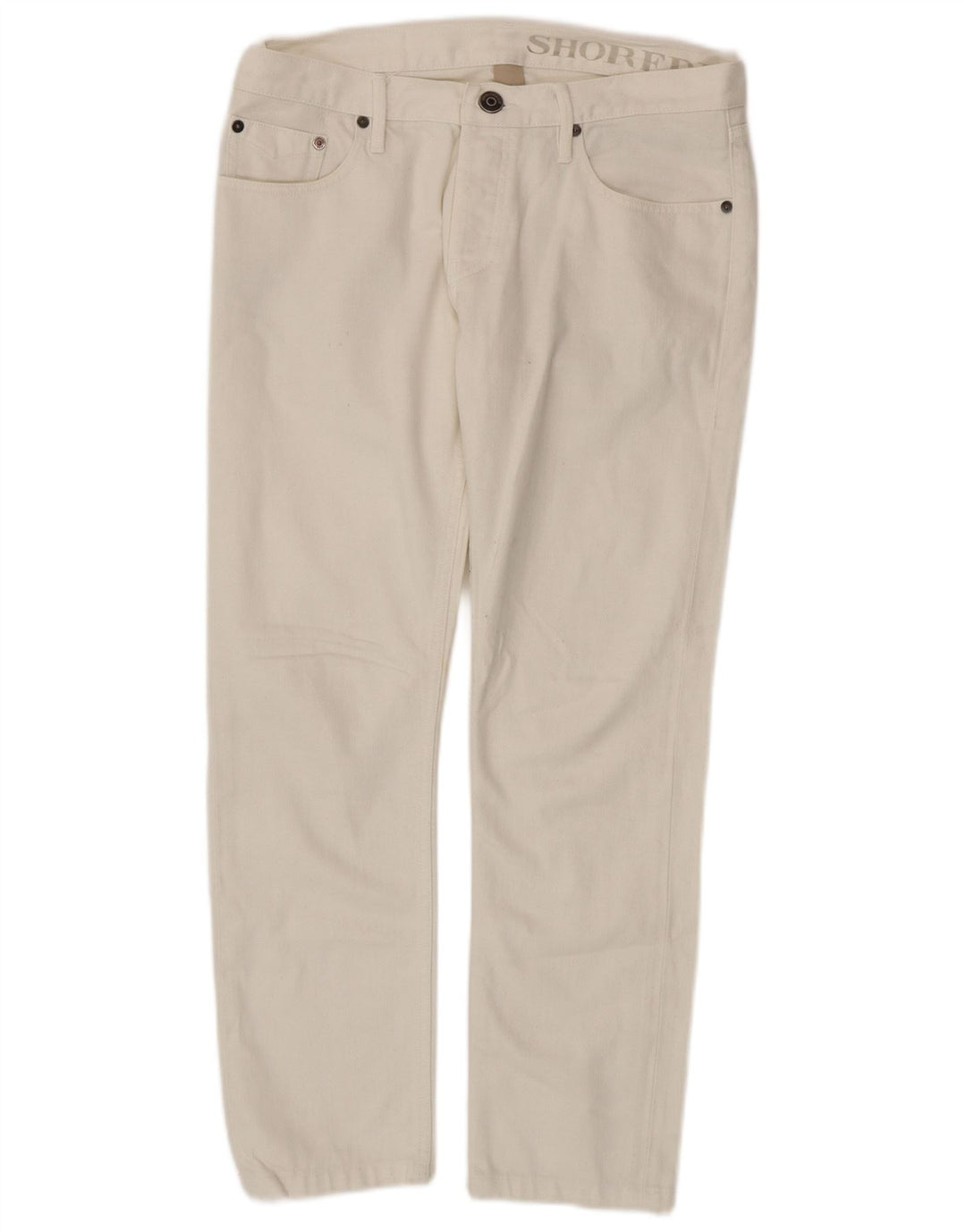 Burberry Herren Slim Jeans W31 L28 Weiße Baumwolle