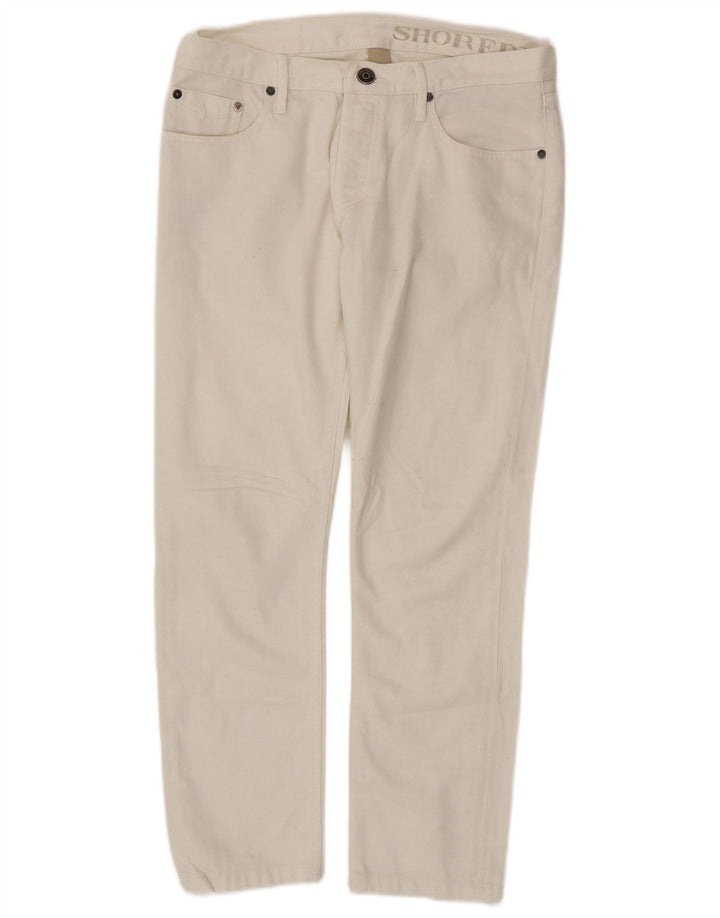 Burberry Herren Slim Jeans W31 L28 Weiße Baumwolle