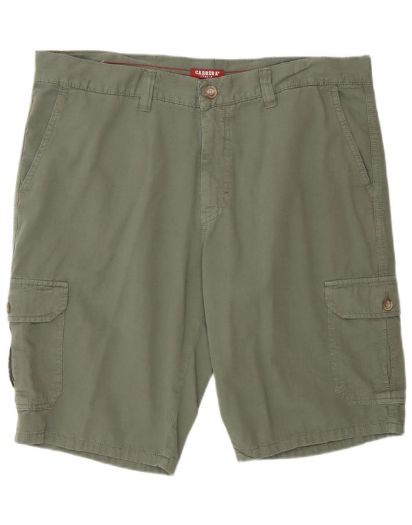 Carrera Mens Cargo Shorts IT 52 XL W36  Green Cotton