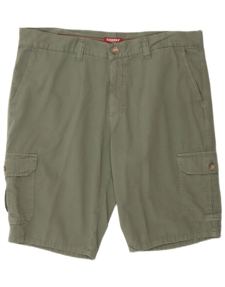 Carrera Herren Cargo Shorts IT 52 XL W36 Grüne Baumwolle