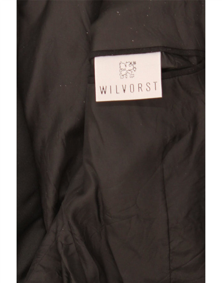Wilvorst Damen 1-Knopf-Blazerjacke UK 16 Large Schwarz