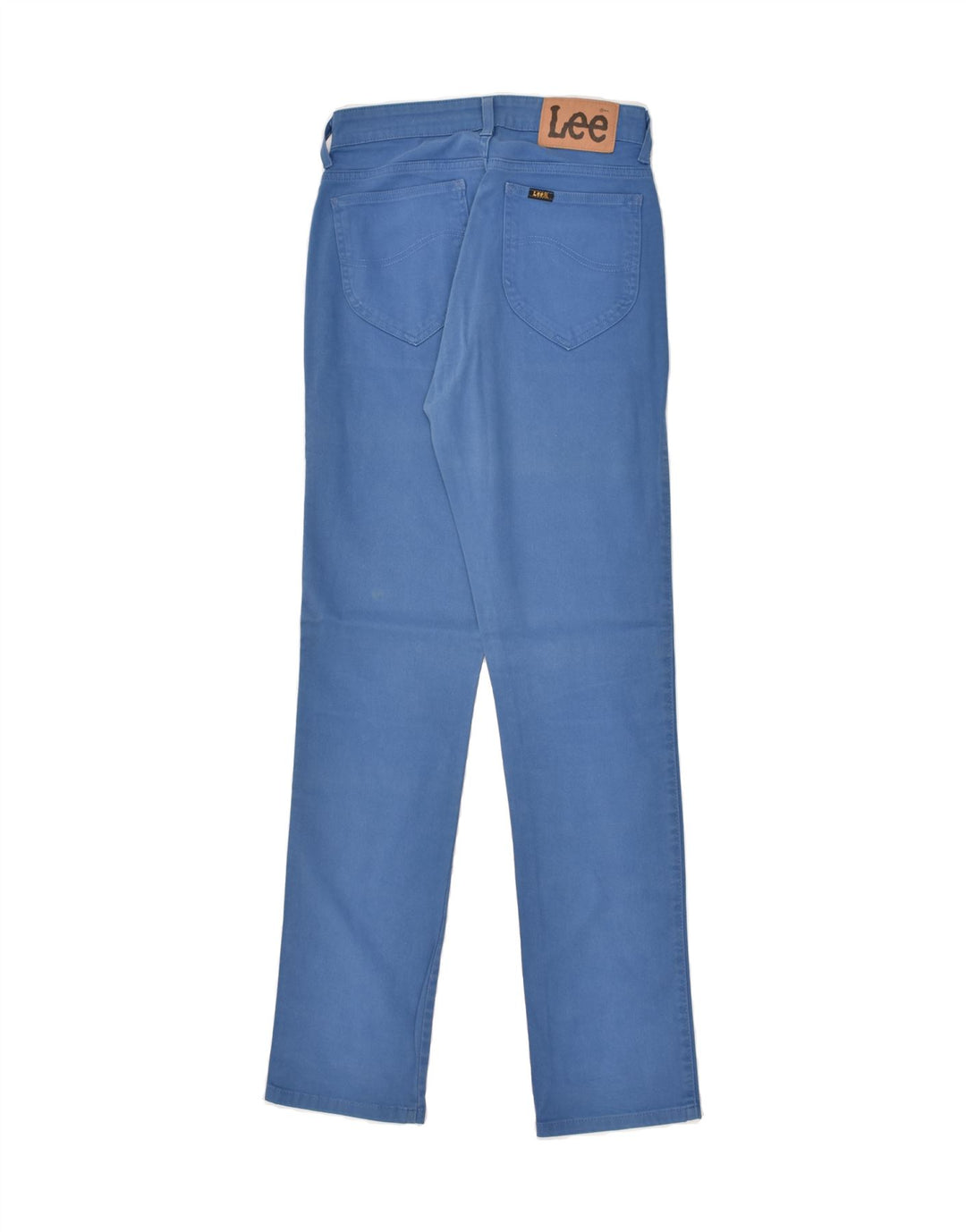 LEE Womens Straight Casual Trousers W29 L31 Blue Cotton Vintage Lee and Second-Hand Lee from Messina Hembry 