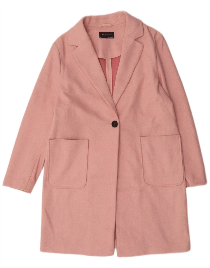 Marks & Spencer Damenmantel UK 12 Mittelrosa Polyester