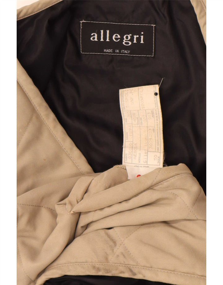 Allegri Herren Steppweste IT 50 Large Beige Polyester