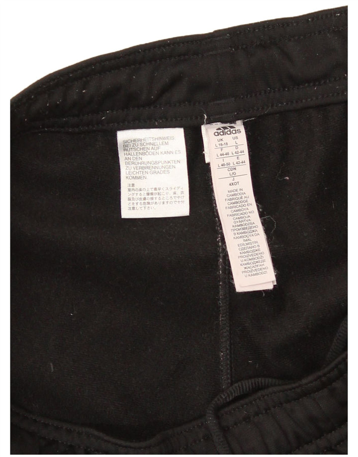 Adidas Damen Trainingshose UK 16/18 Large Schwarz Polyester