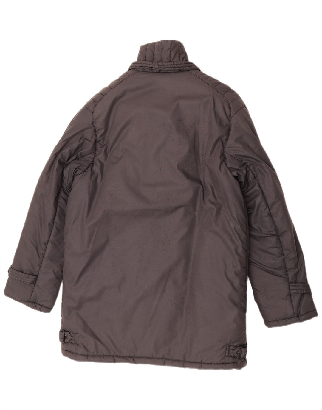 Sale E Pepe Herren Wattierter Mantel UK 36 Small Grau Polyester