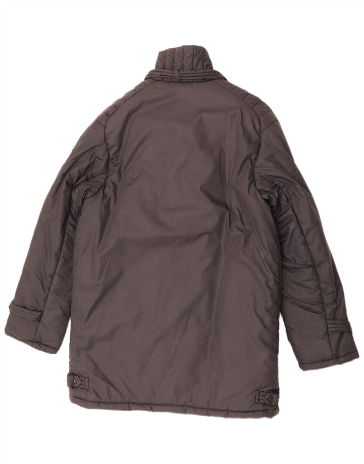 Sale E Pepe Herren Wattierter Mantel UK 36 Small Grau Polyester