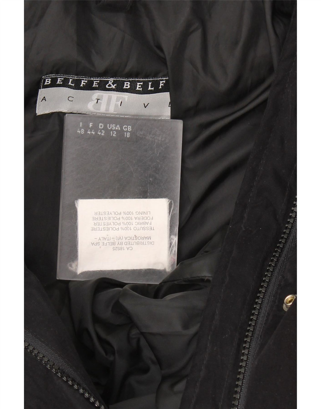 BELFE & BELFE Wattierter Damenmantel UK 18 XL Schwarz Polyester