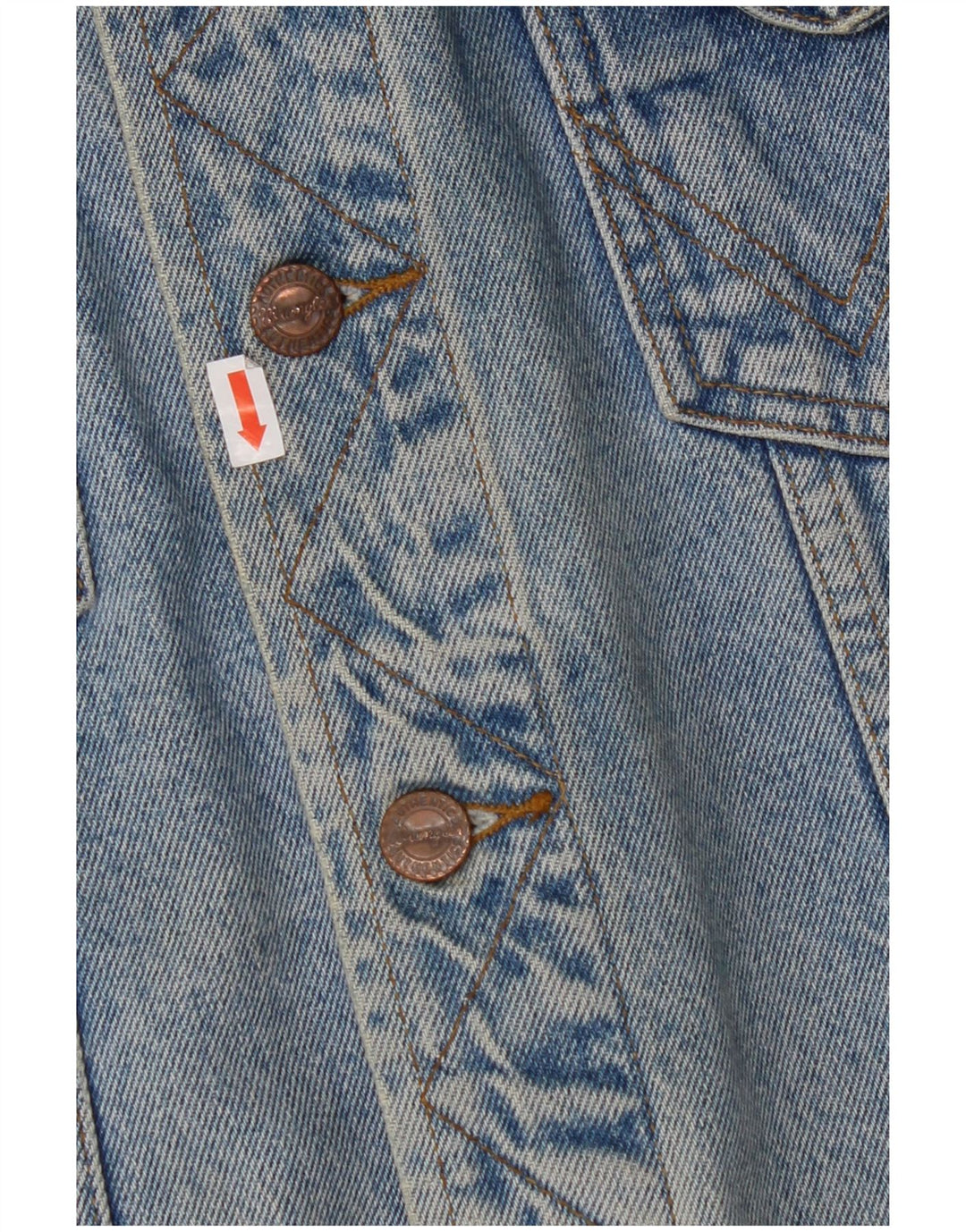 WRANGLER Herren-Jeansweste mit lockerer Passform, UK 36, Größe S, blau, Baumwolle