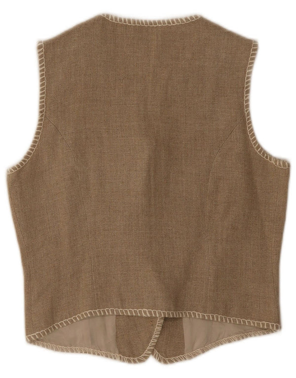 Seventy Damen Weste IT 44 Medium Beige Flax