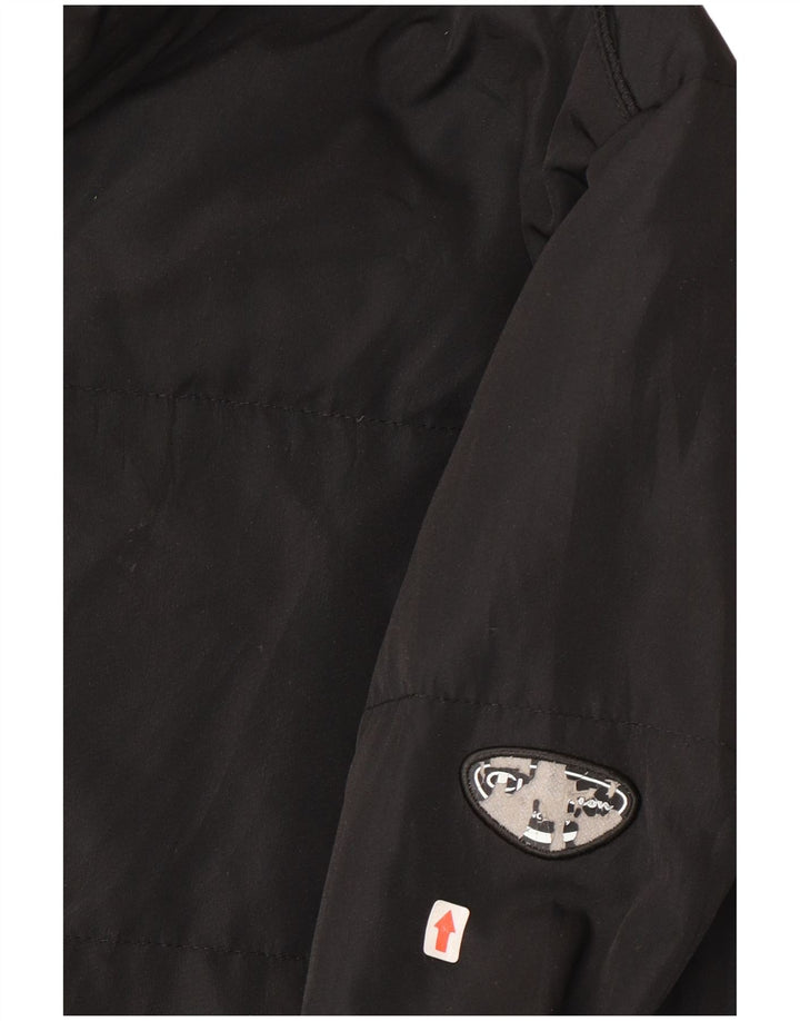 Champion Damen Wattierte Jacke UK 16 Large Schwarz Polyester