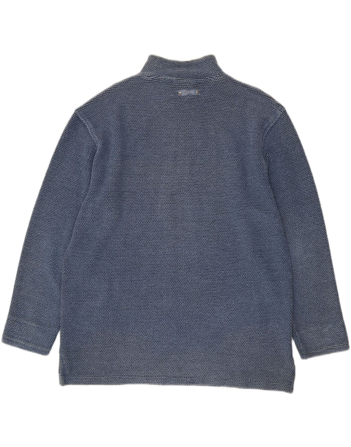 Weird Fish Herren-Sweatshirt mit Reißverschluss, XL, Blau, Baumwolle