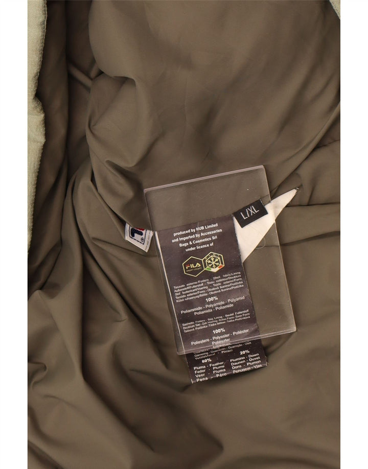 Fila Herren-Jacke mit Kapuze, gepolstert, Größe 40, Grün