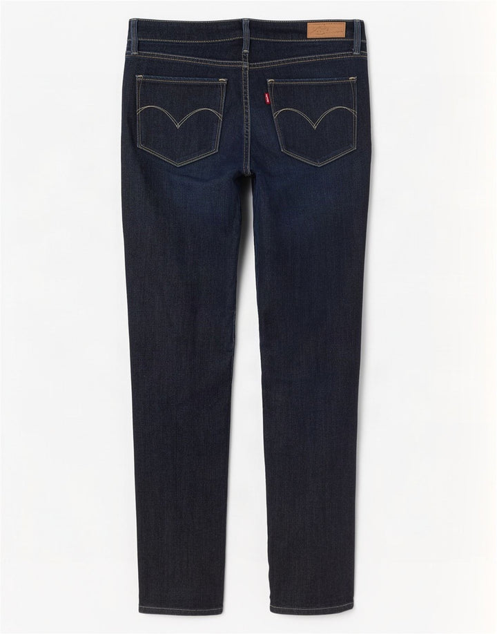 Levi's Damen Slim Jeans W29 L32 Marineblaue Baumwolle