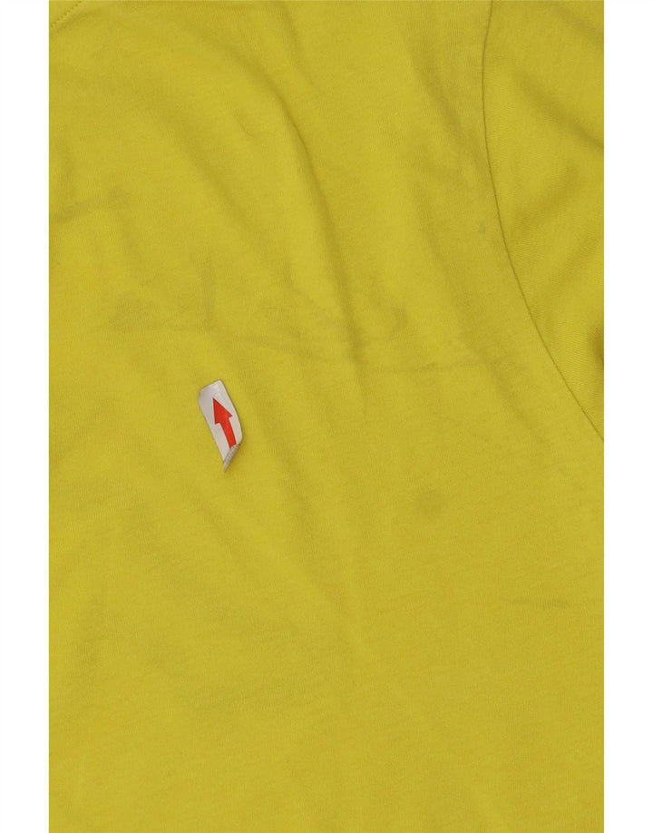 Kappa Herren Grafik-T-Shirt-Oberteil Mittelgelb